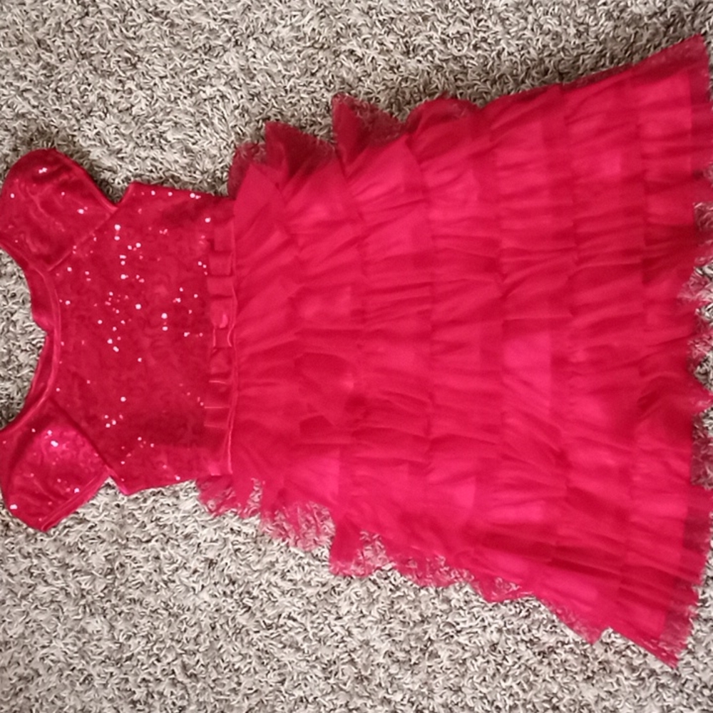 Red formal dress